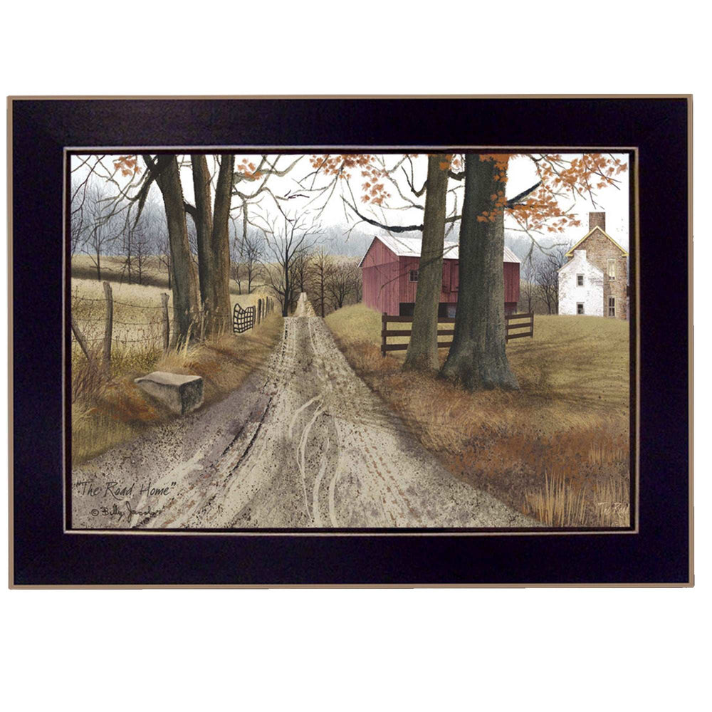 The Road Home Black Framed Print Wall Art - Homeroots - Flyclothing LLC