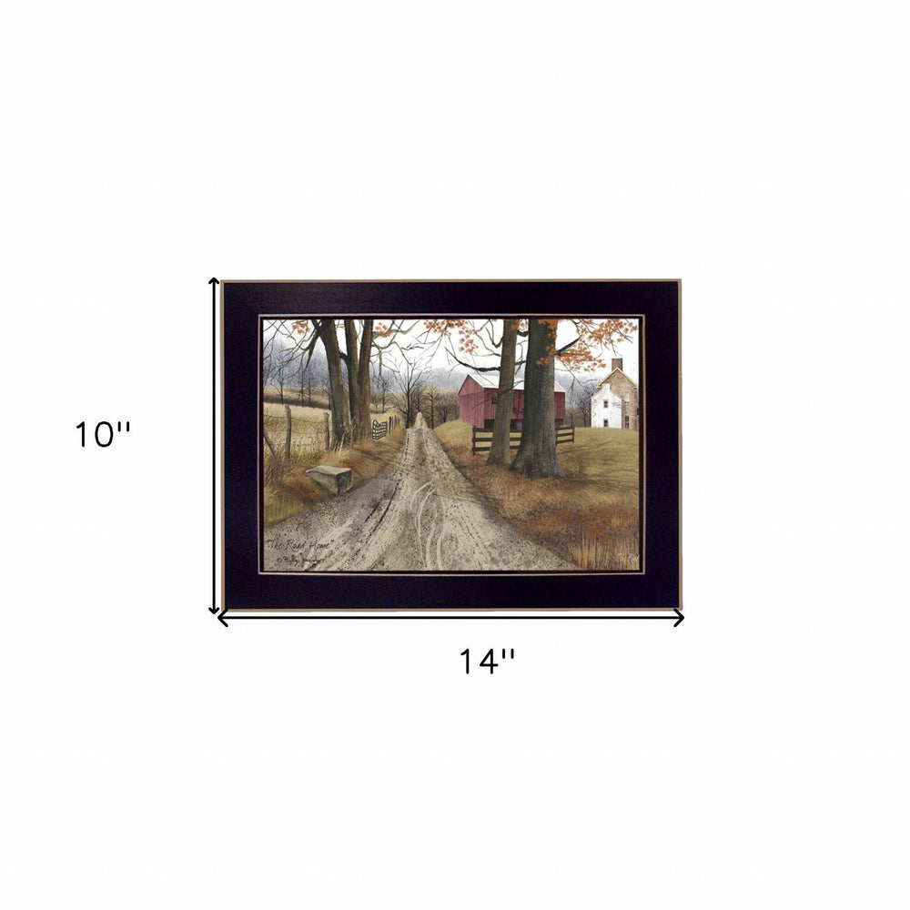 The Road Home Black Framed Print Wall Art - Homeroots - Flyclothing LLC