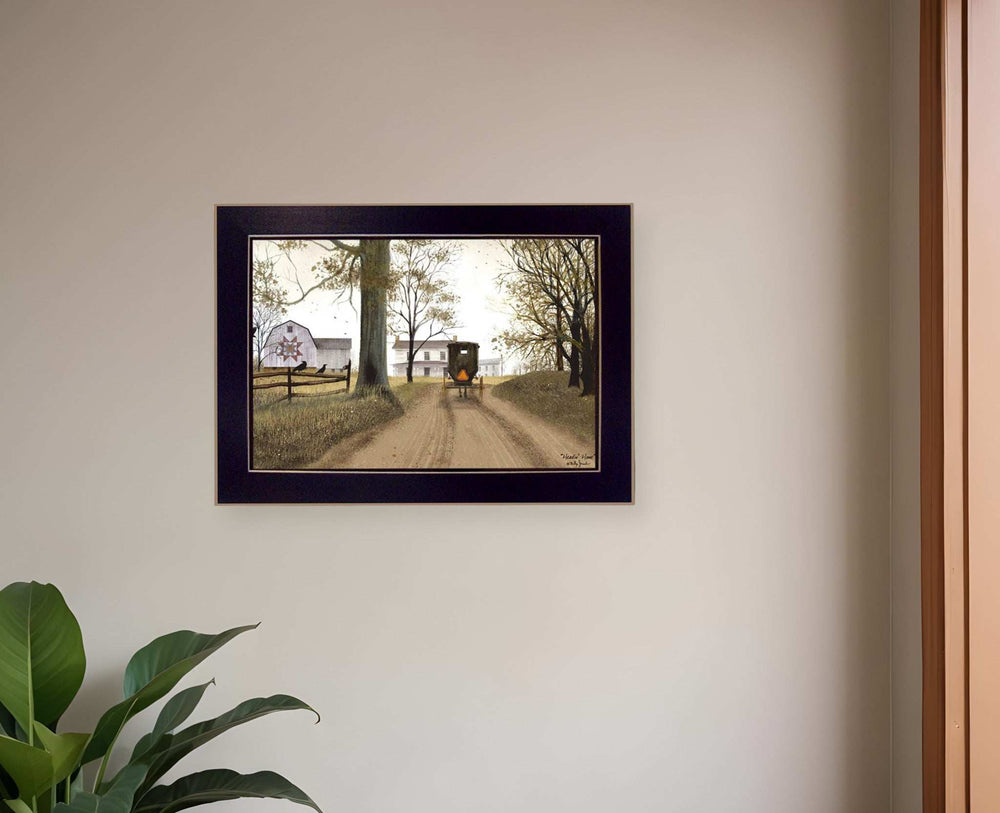 Headin Home Black Framed Print Wall Art - Homeroots - Flyclothing LLC