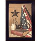 God and Country Black Framed Print Wall Art - Homeroots - Flyclothing LLC