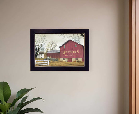Antique Barn Black Framed Print Wall Art - Homeroots - Flyclothing LLC