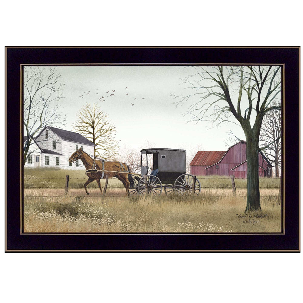 Goin to Market Black Framed Print Wall Art - Homeroots - Flyclothing LLC