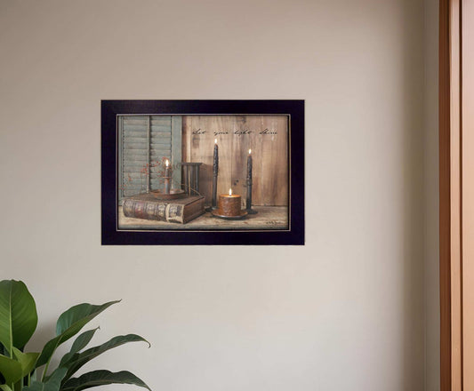 Let your Light Shine Black Framed Print Wall Art - Homeroots - Flyclothing LLC