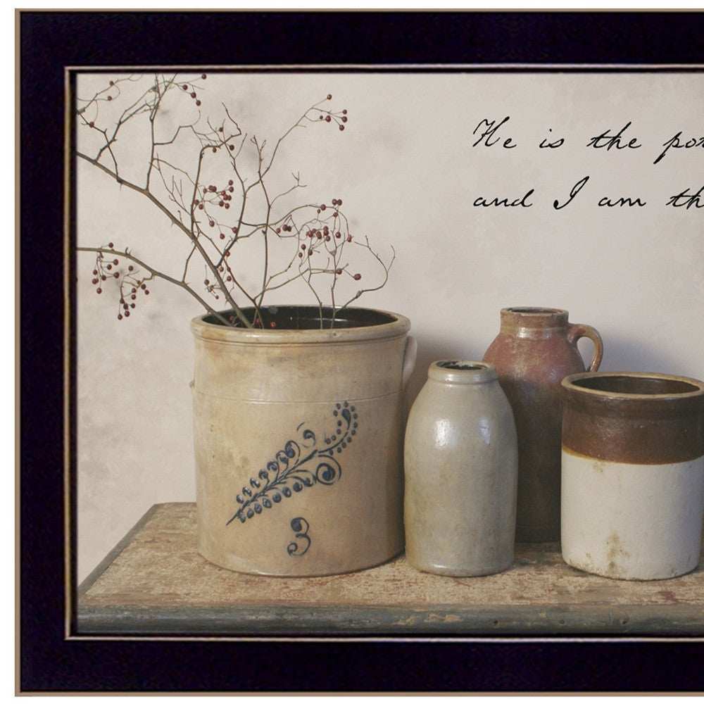 He is the Potter Black Framed Print Wall Art - Homeroots - Flyclothing LLC