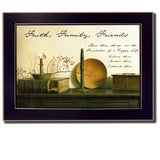 Faith Family and Friends Black Framed Print Wall Art - Homeroots - Flyclothing LLC