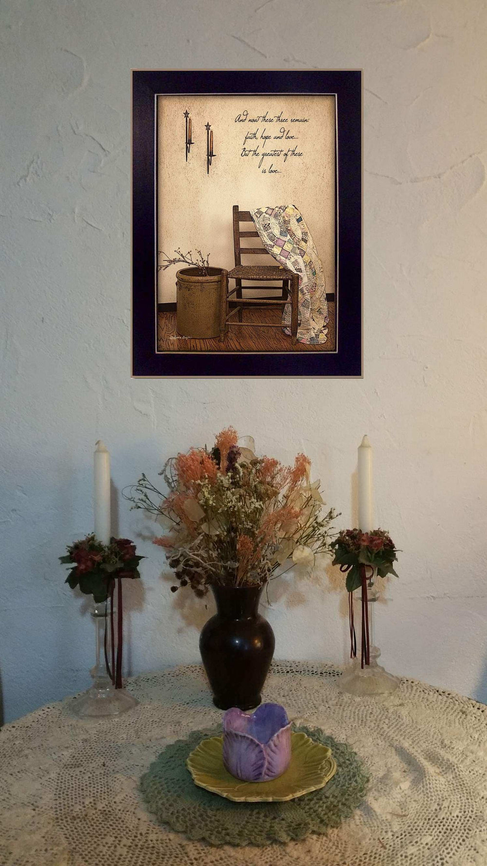 These Three Remain Black Framed Print Wall Art - Homeroots - Flyclothing LLC