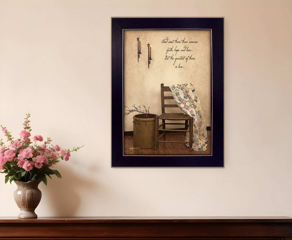 These Three Remain Black Framed Print Wall Art - Homeroots - Flyclothing LLC