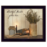 Grateful Hearts 3 Black Framed Print Wall Art - Homeroots - Flyclothing LLC