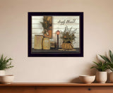 Simply Blessed Black Framed Print Wall Art - Homeroots - Flyclothing LLC