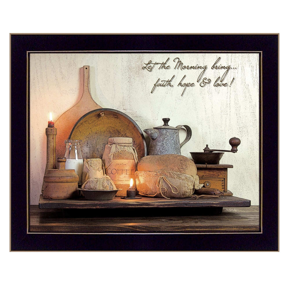 Faith Hope and Love 1 Black Framed Print Wall Art - Homeroots - Flyclothing LLC