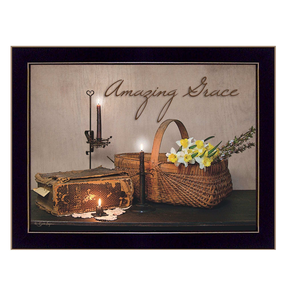 Amazing Grace 9 Black Framed Print Wall Art - Homeroots - Flyclothing LLC