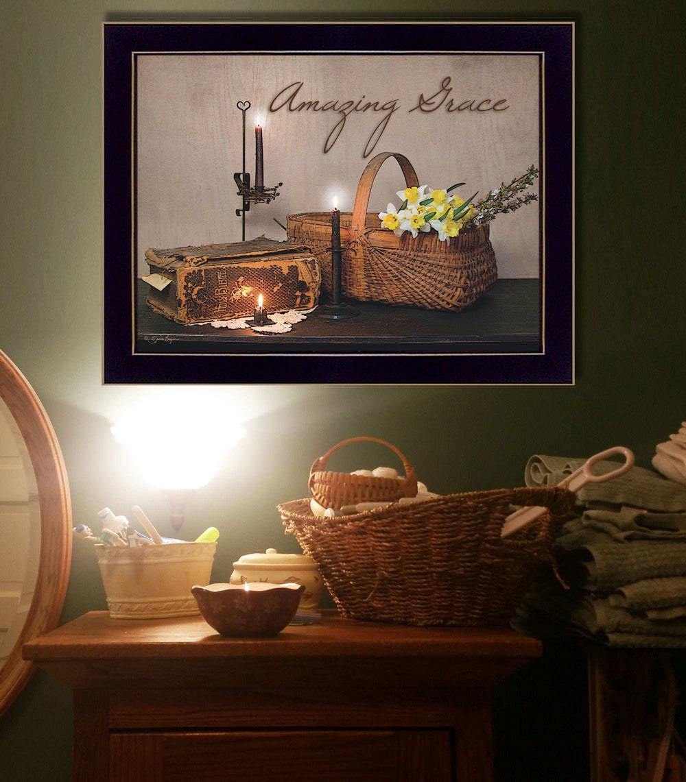 Amazing Grace 9 Black Framed Print Wall Art - Homeroots - Flyclothing LLC