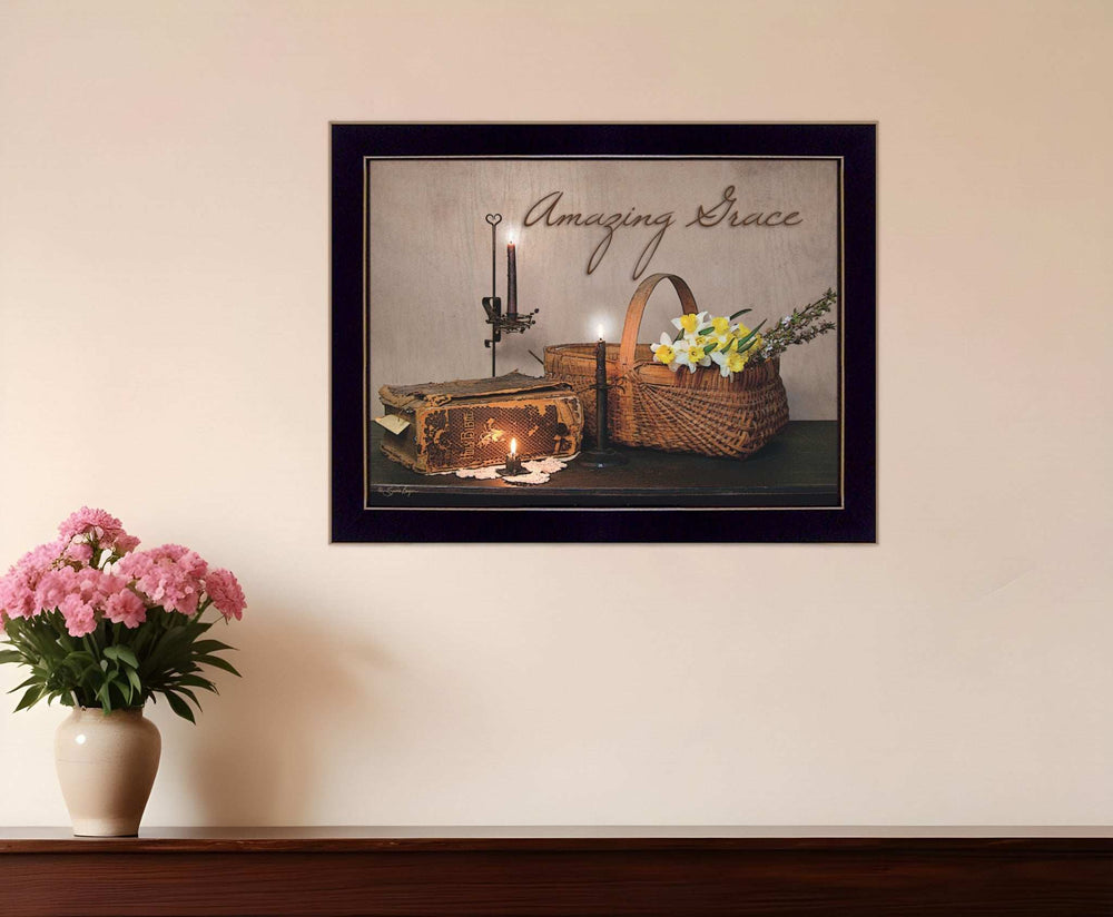 Amazing Grace 9 Black Framed Print Wall Art - Homeroots - Flyclothing LLC