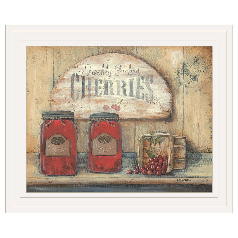 CHERRY JAM 3 White Framed Print Wall Art - Homeroots - Flyclothing LLC