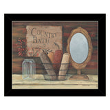 Country Bath 7 Black Framed Print Bathroom Wall Art - Homeroots - Flyclothing LLC