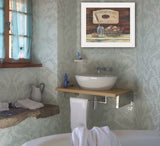 HANDMADE SOAPS 4 White Framed Print Bathroom Wall Art - Homeroots - Flyclothing LLC