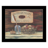 HANDMADE SOAPS 5 Black Framed Print Bathroom Wall Art - Homeroots - Flyclothing LLC