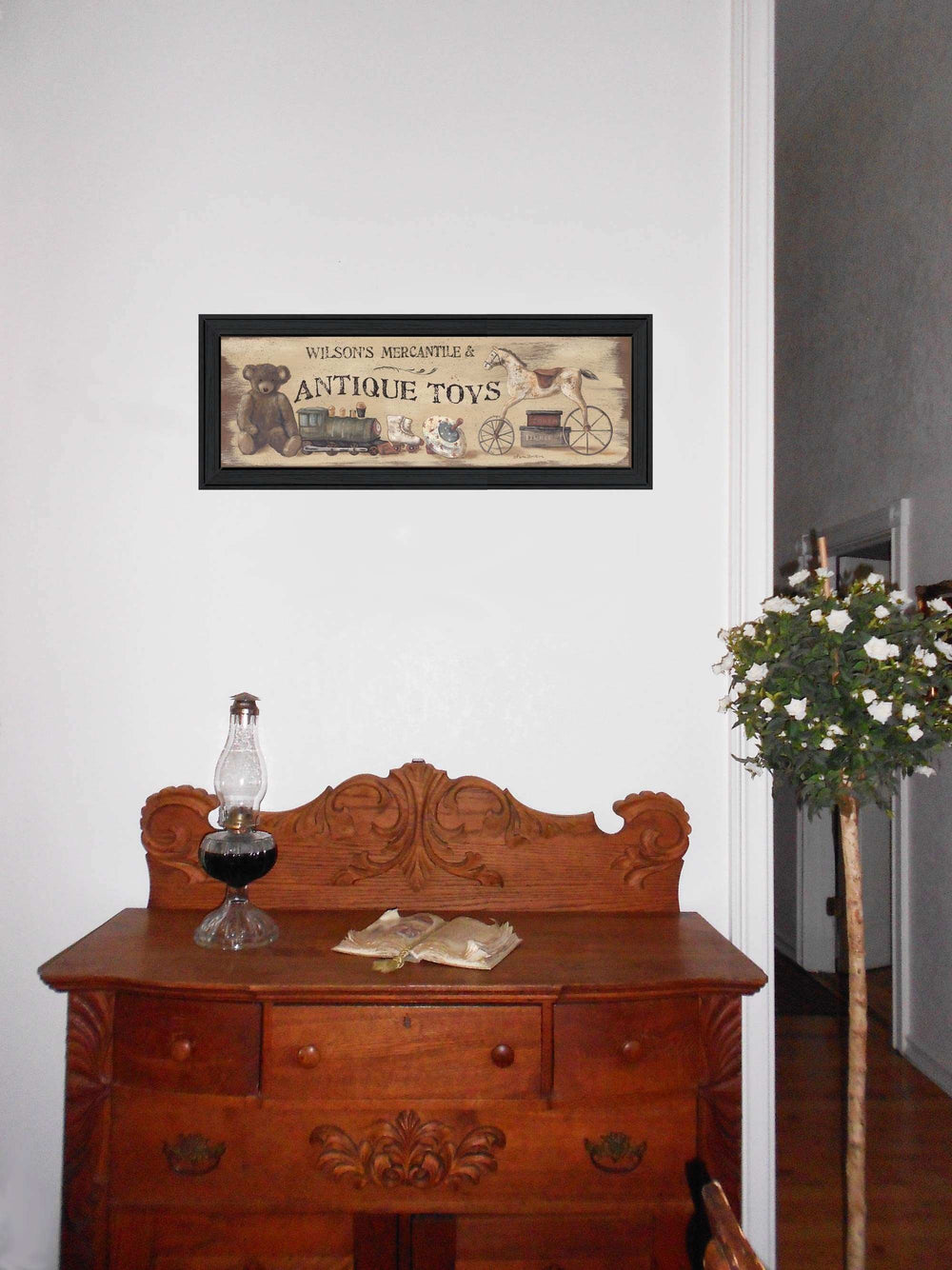 Antique Toys Black Framed Print Wall Art - Homeroots - Flyclothing LLC