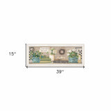 Garden Bath 1 White Framed Print Bathroom Wall Art - Homeroots - Flyclothing LLC