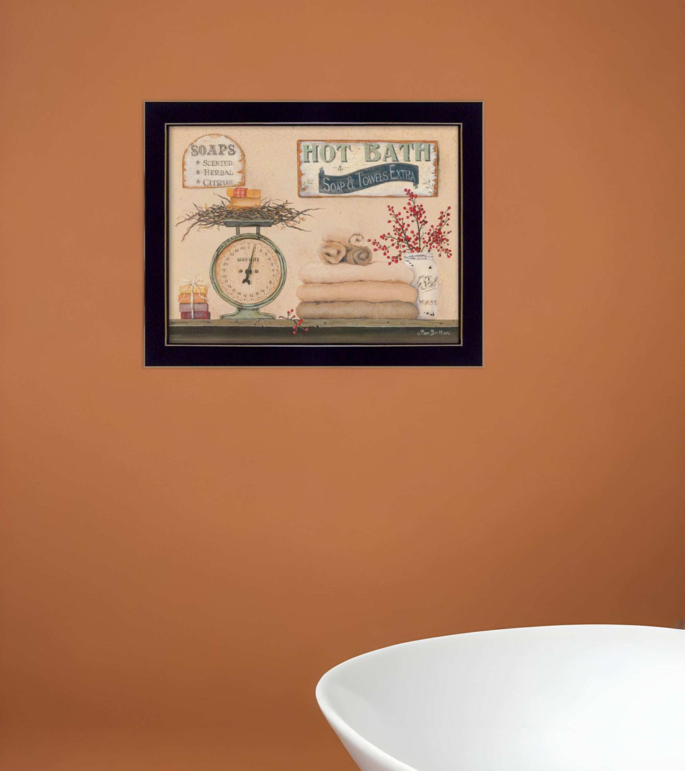 Hot Bath 9 Black Framed Print Bathroom Wall Art - Homeroots - Flyclothing LLC