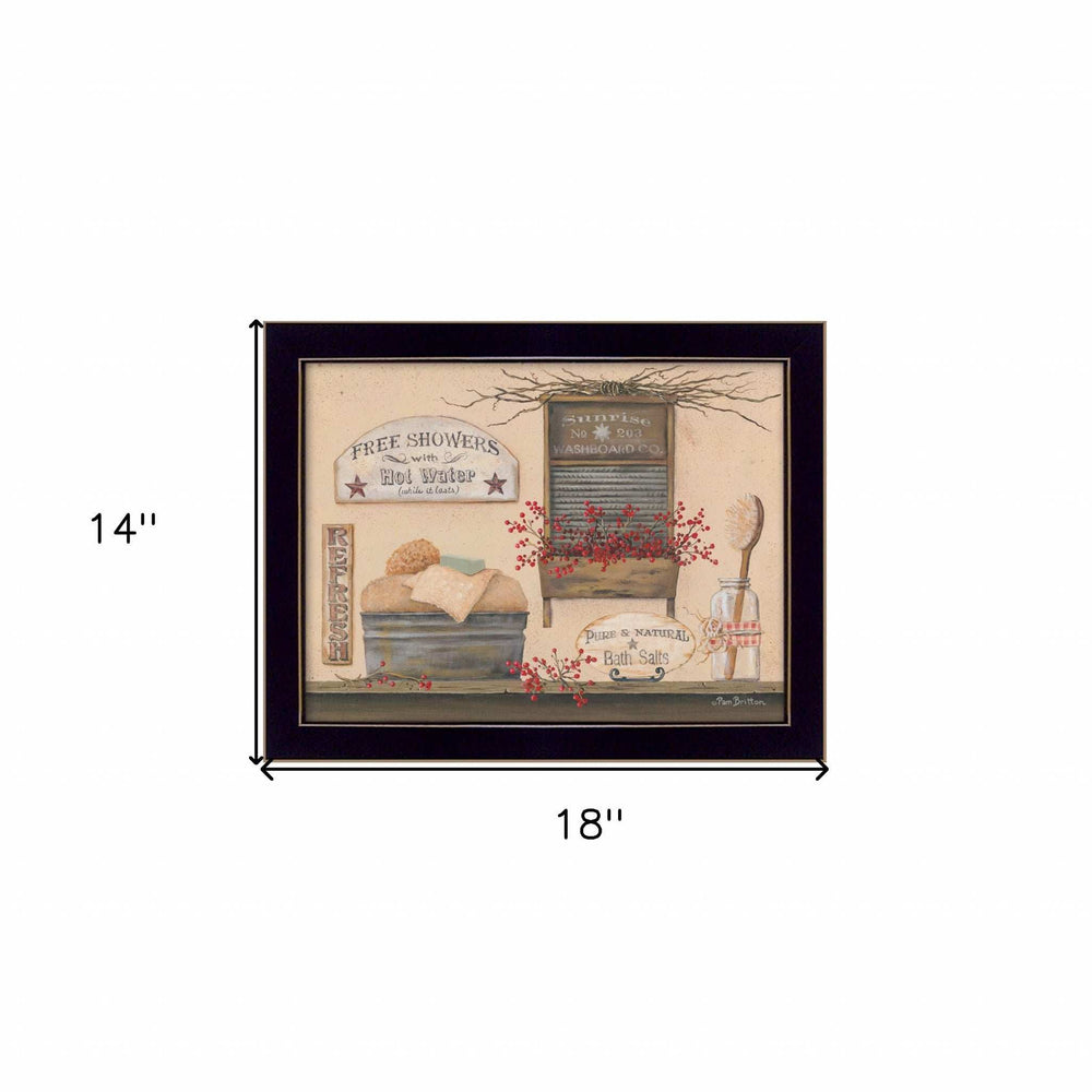 Free Showers 1 Black Framed Print Wall Art - Homeroots - Flyclothing LLC