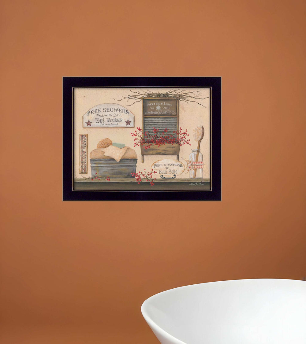 Free Showers 1 Black Framed Print Wall Art - Homeroots - Flyclothing LLC