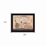 Wash Room 1 Black Framed Print Bathroom Wall Art - Homeroots - Flyclothing LLC