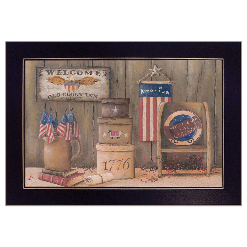 Sweet Land of Liberty 1 Black Framed Print Wall Art - Homeroots - Flyclothing LLC