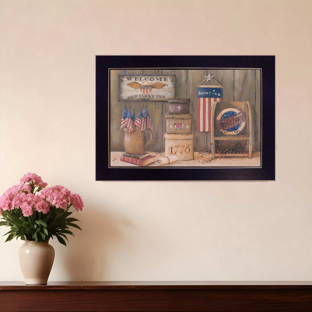 Sweet Land of Liberty 1 Black Framed Print Wall Art - Homeroots - Flyclothing LLC