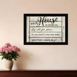 Our House is Lived In 1 Black Framed Print Wall Art - Homeroots - Flyclothing LLC