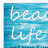 Beach Life 2 White Picture Frame Print Wall Art - Homeroots - Flyclothing LLC
