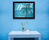 Beach Take Me There 1 Black Framed Print Wall Art - Homeroots - Flyclothing LLC