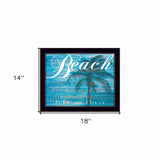 Beach Take Me There 1 Black Framed Print Wall Art - Homeroots - Flyclothing LLC