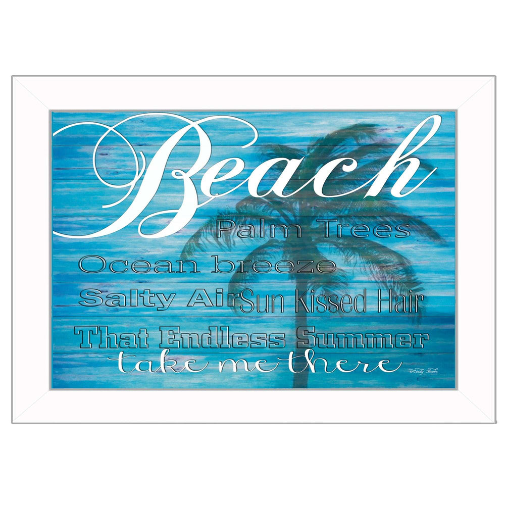 Take Me There 2 White Framed Print Wall Art - Homeroots - Flyclothing LLC
