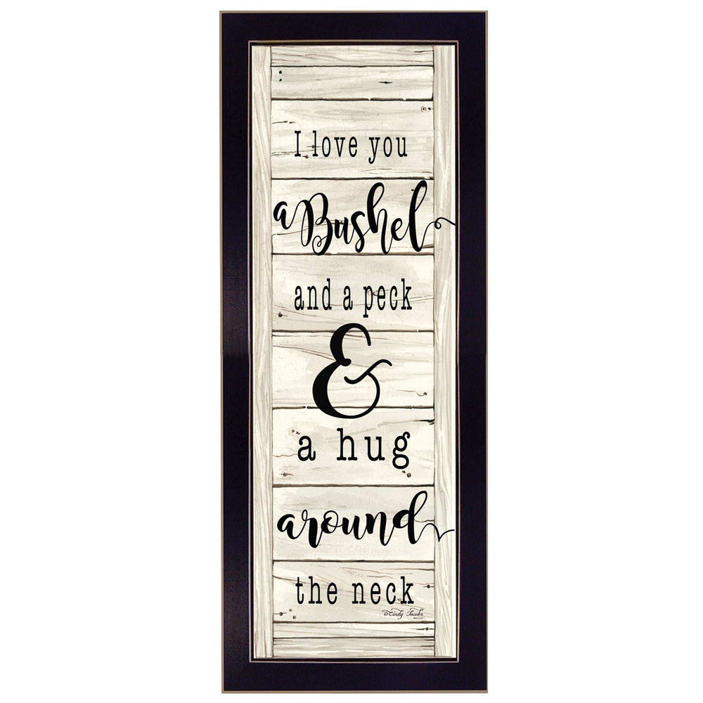 Hug Around the Neck Black Framed Print Wall Art - Homeroots - Flyclothing LLC