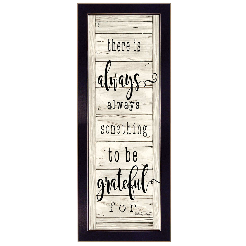 Be Grateful Black Framed Print Wall Art - Homeroots - Flyclothing LLC