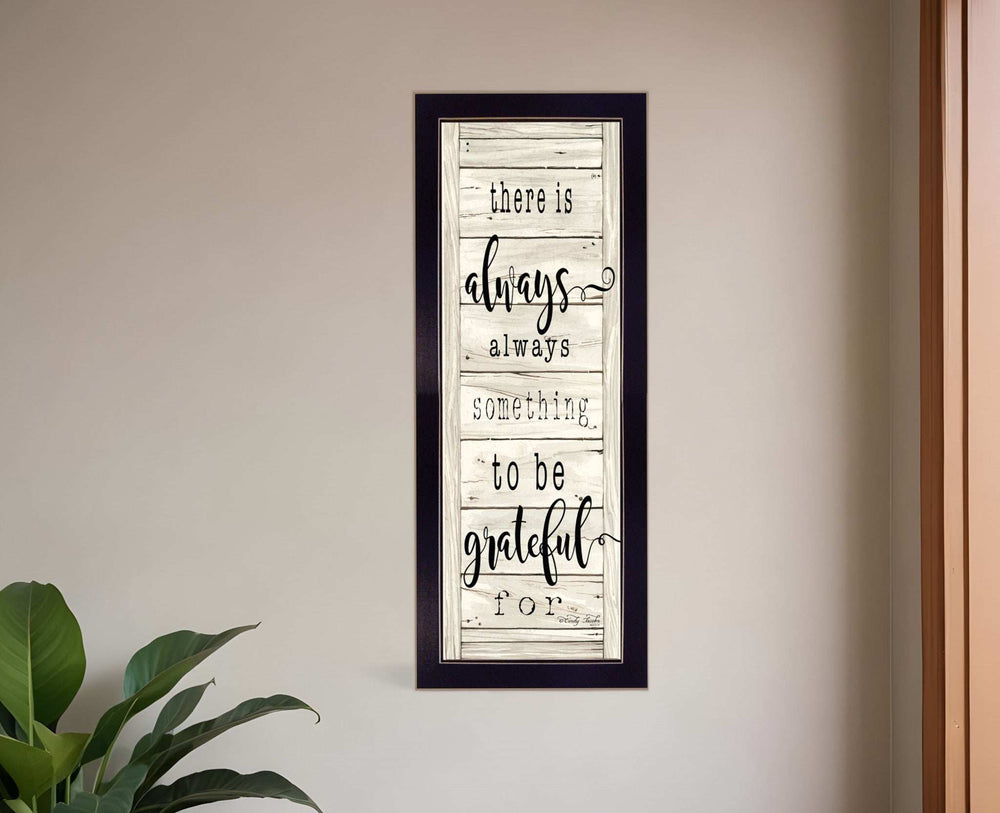 Be Grateful Black Framed Print Wall Art - Homeroots - Flyclothing LLC