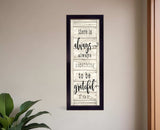 Be Grateful Black Framed Print Wall Art - Homeroots - Flyclothing LLC