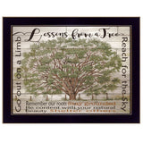 Lessons from a Tree Black Framed Print Wall Art - Homeroots - Flyclothing LLC