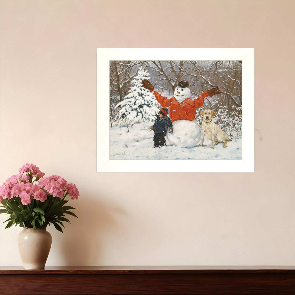 Buddies 1 White Framed Print Wall Art - Homeroots - Flyclothing LLC