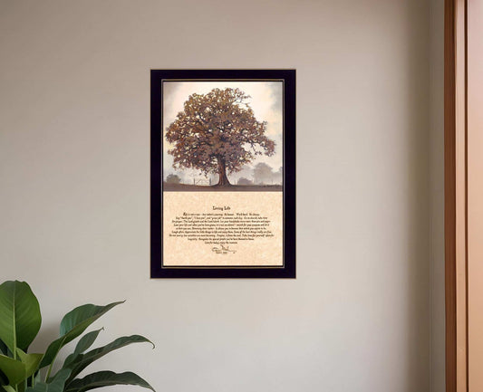 Living Life Black Framed Print Wall Art - Homeroots - Flyclothing LLC