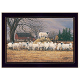 Wool Gathering 1 Black Framed Print Wall Art - Homeroots - Flyclothing LLC
