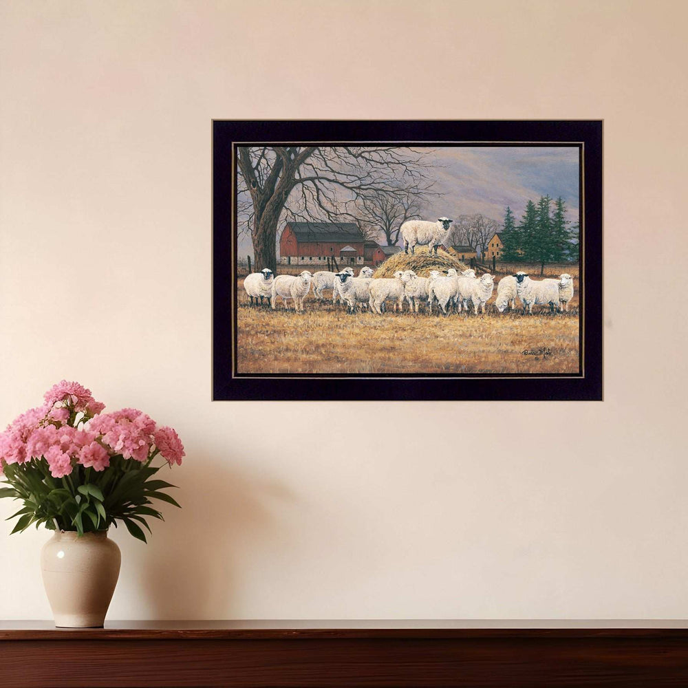Wool Gathering 1 Black Framed Print Wall Art - Homeroots - Flyclothing LLC