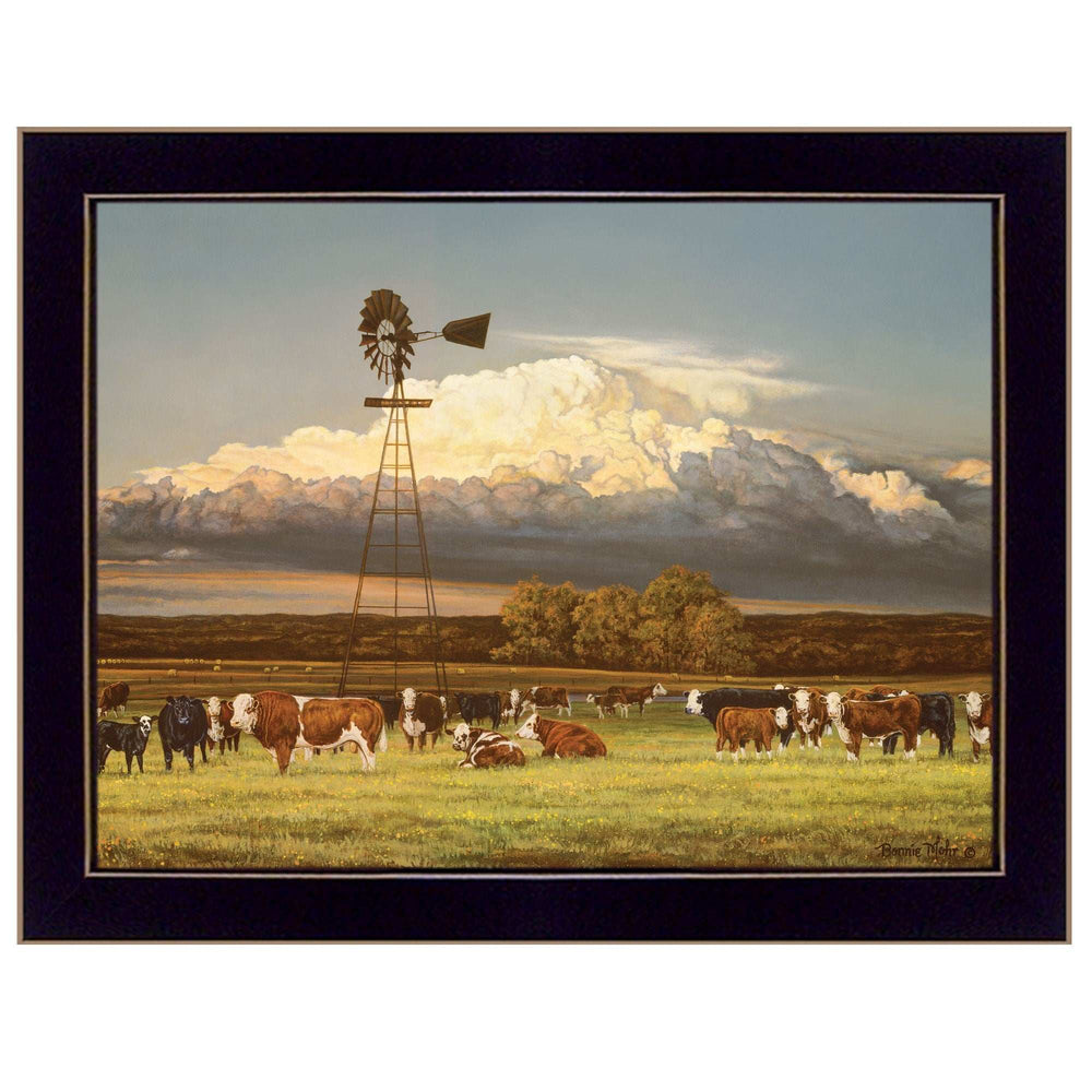 Summer Pastures Black Framed Print Wall Art - Homeroots - Flyclothing LLC