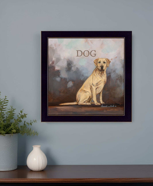 Dakota the Dog Black Framed Print Wall Art - Homeroots - Flyclothing LLC