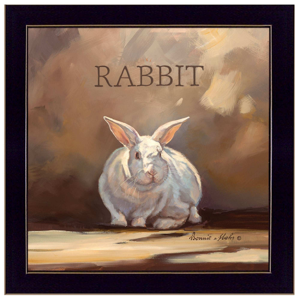 Ruby the Rabbit Black Framed Print Wall Art - Homeroots - Flyclothing LLC