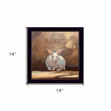 Ruby the Rabbit Black Framed Print Wall Art - Homeroots - Flyclothing LLC