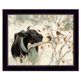 The Winter Robin 1 Black Framed Print Wall Art - Homeroots - Flyclothing LLC