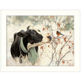 The Winter Robin 2 White Framed Print Wall Art - Homeroots - Flyclothing LLC