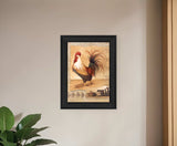 Rooster Montage I Black Framed Print Wall Art - Homeroots - Flyclothing LLC